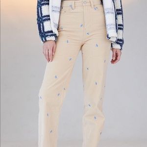 PacSun Embroidered Mushroom Boyfriend Jeans